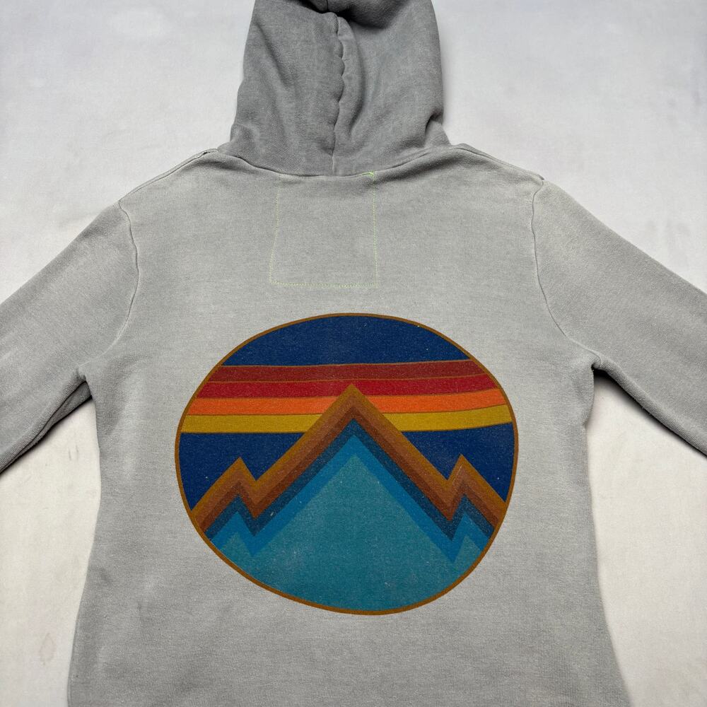 Aviator Nation Rainbow Mountain Full Zip Hoodie Women's Small Faded Retro - Picture 2 of 13